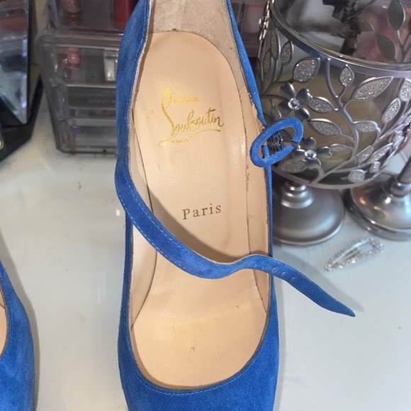 Christian Louboutin 37 Lady Highness Blue Sapphire - Picture 9 of 16